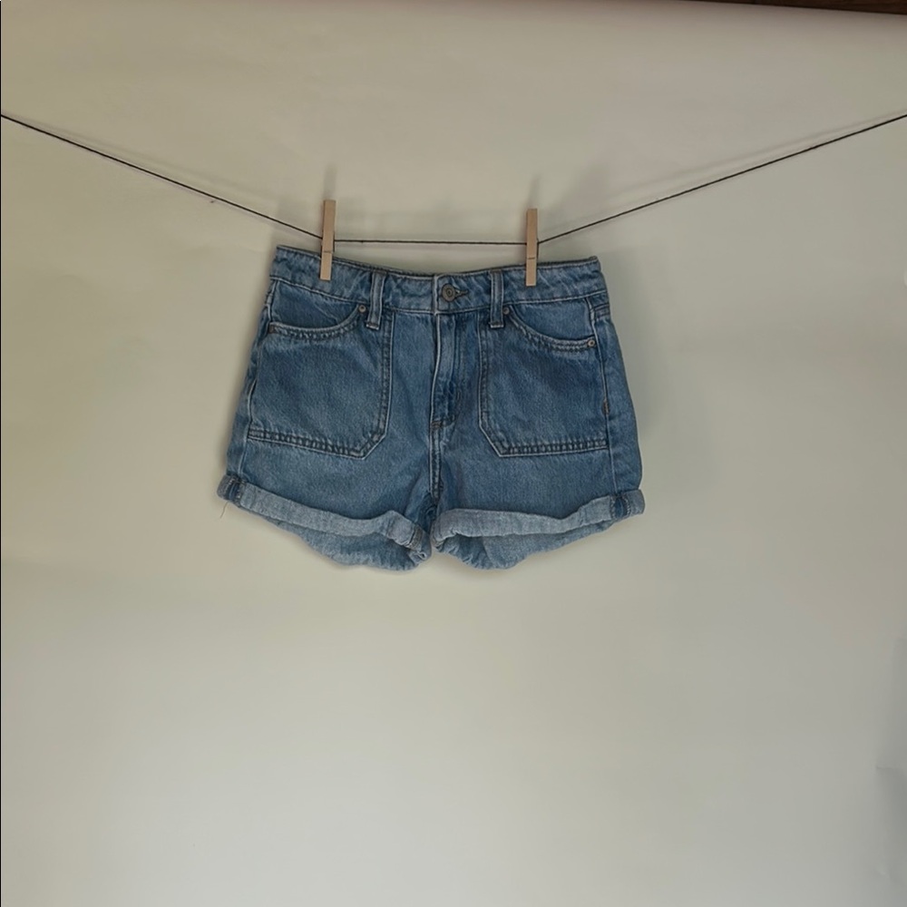 RSQ Blue Jeans Shorts Cuffed